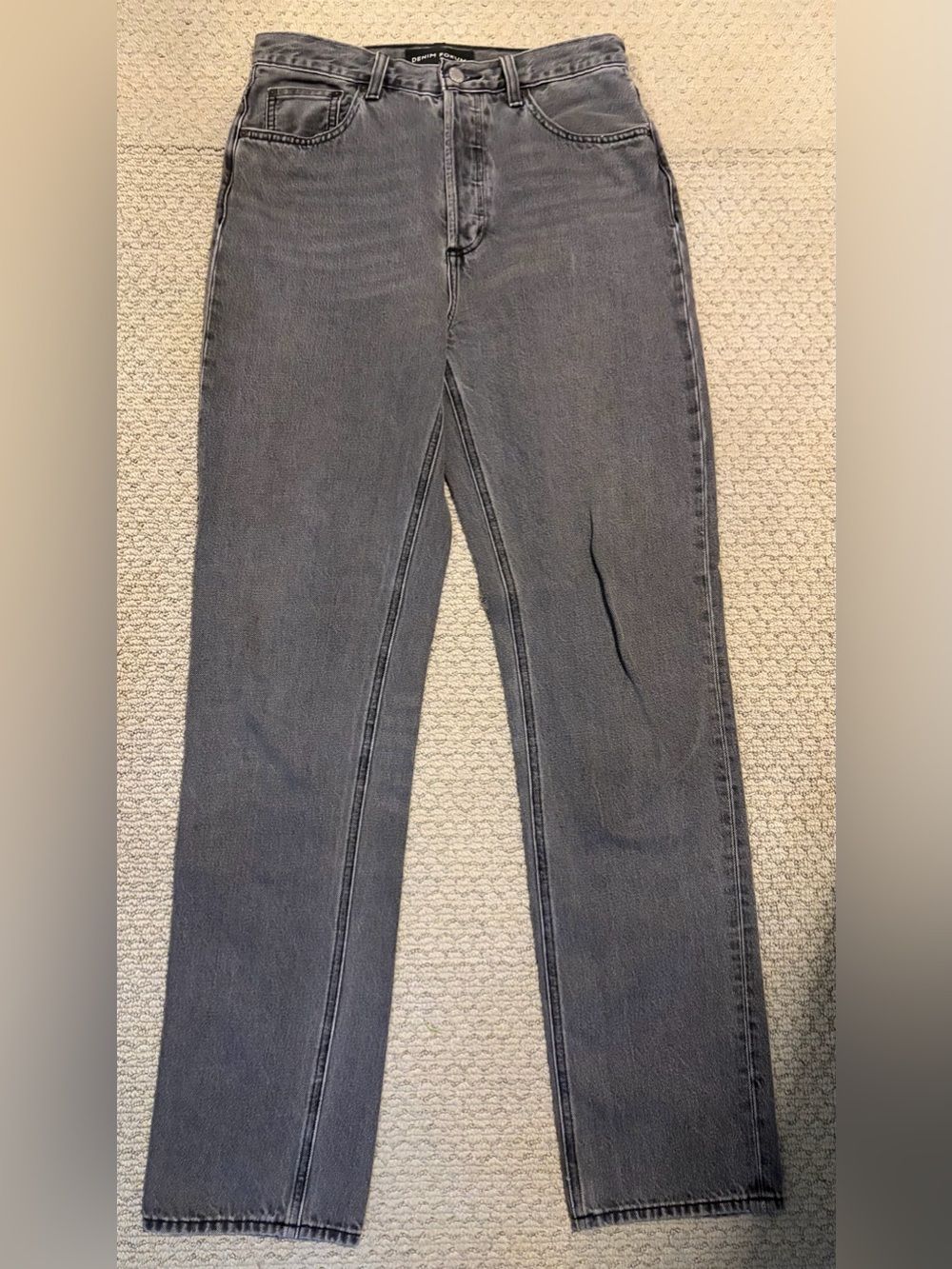 Denim forum the Nina stovepipe jeans grey
